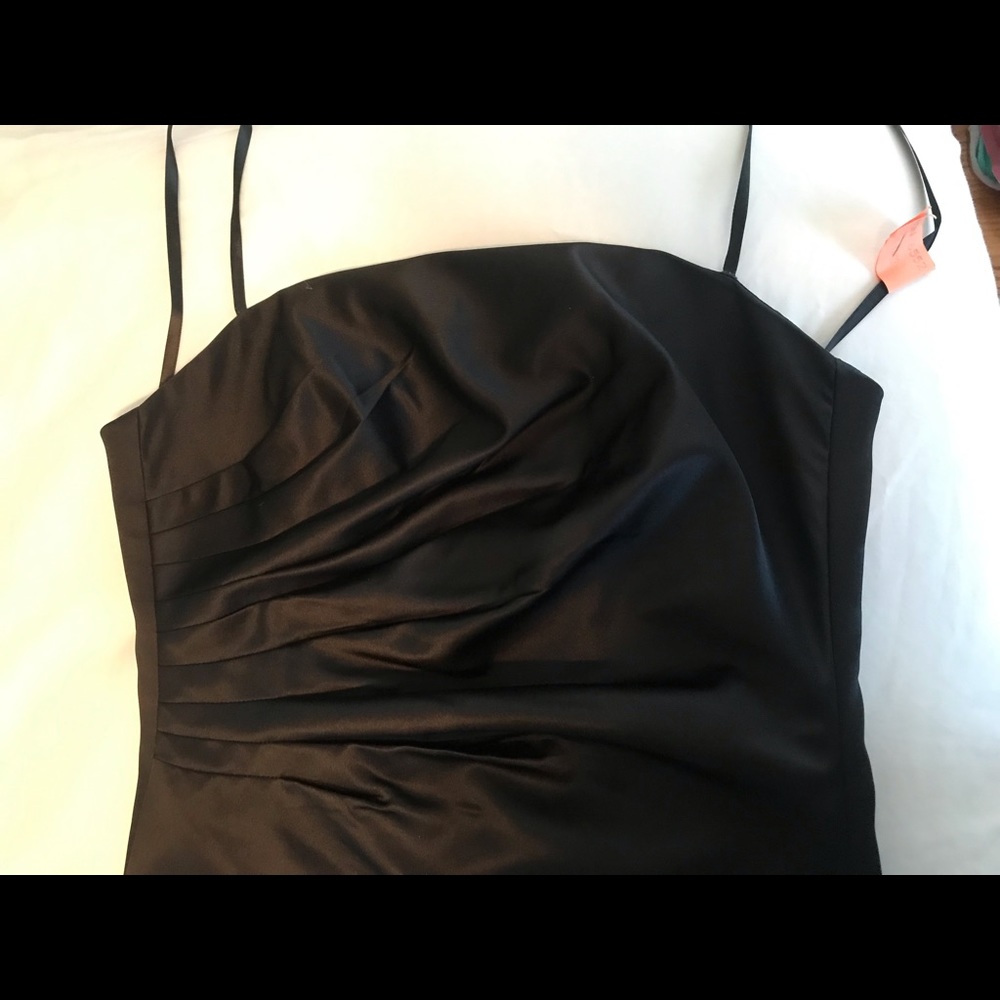 Sheer black prom dress